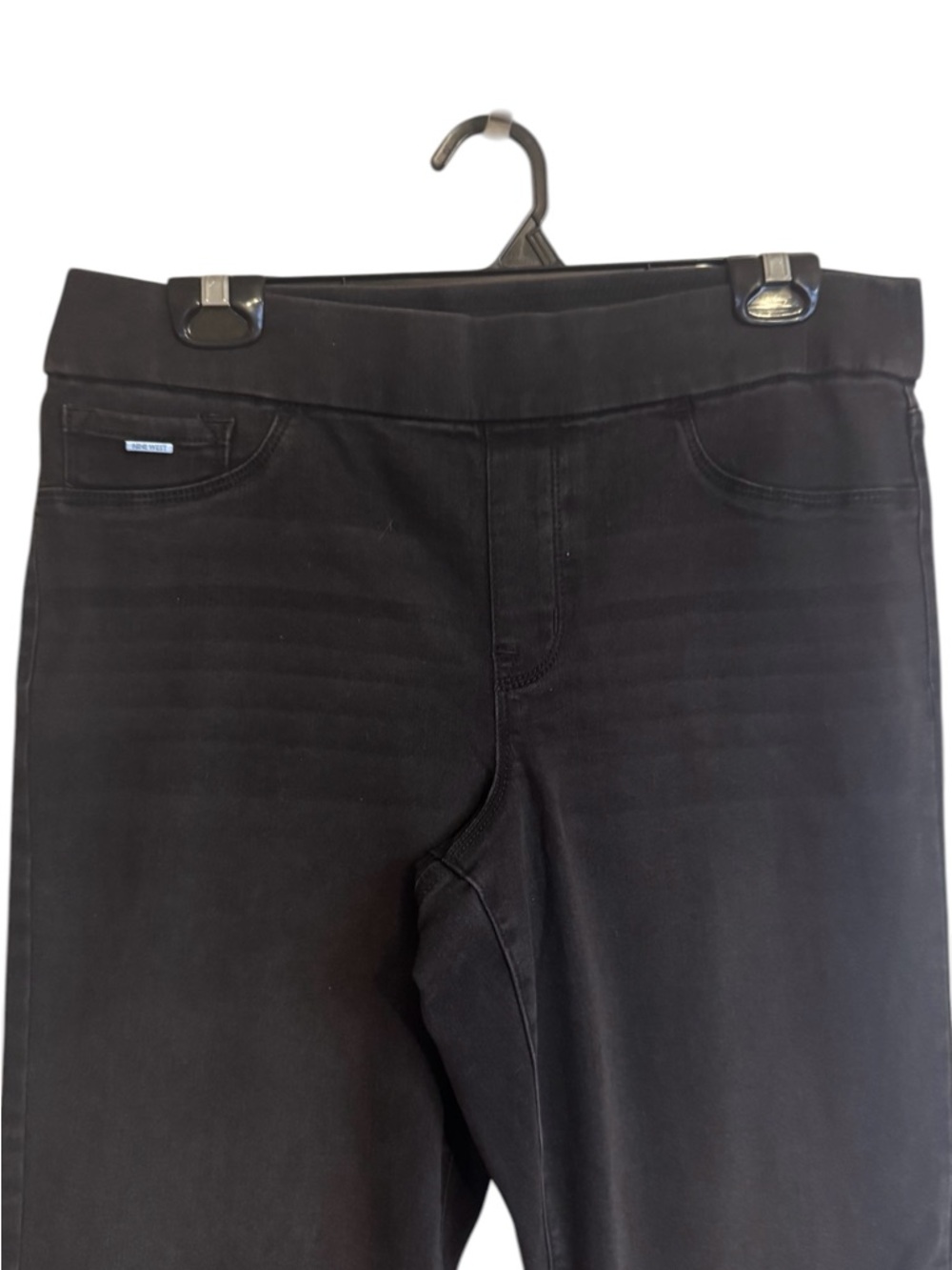 NWT NINE WEST Black Heidi Pull-On Straight Leg Women's Jeans SIZE: 12 #11 - Picture 2 of 10